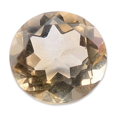 Sale Photo Thumbnail #361: Round Brilliant Cut Champagne Quartz Gemstone