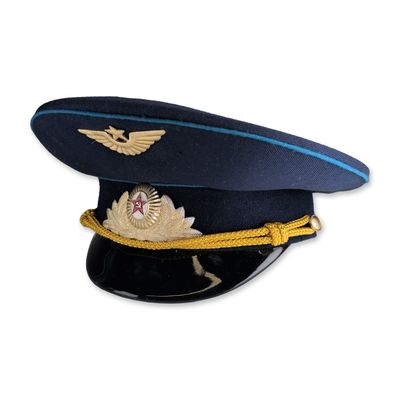 Vintage Soviet Air Force Officer Visor Cap