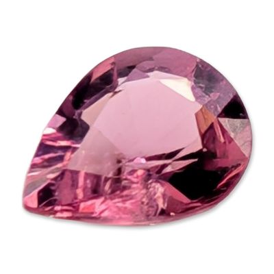 Sale Photo Thumbnail #351: Faceted Pear Cut Deep Pink Gemstone