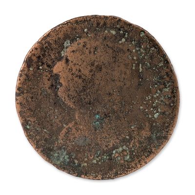 Sale Photo Thumbnail #191: British UK King George III Halfpenny Coin