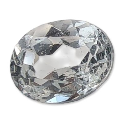 Sale Photo Thumbnail #327: Oval Cut Colorless Faceted Loose Topaz Gemstone