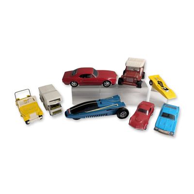 Sale Photo Thumbnail #400: 8pc Vintage Bandai, Hubley, Hasbro and Tonka Toy Vehicles