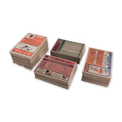 Collection of Topps Vintage Baseball and Football Trading Cards