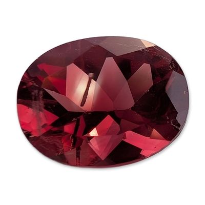 Sale Photo Thumbnail #374: Oval Faceted Deep Purplish Red Stone