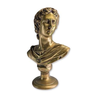 Sale Photo Thumbnail #264: Neoclassical Style Brass Sculpture Bust of Apollo