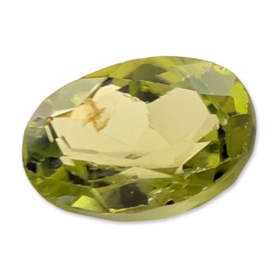 Sale Photo Thumbnail #283: Oval Faceted Yellowish Green Peridot Gemstone