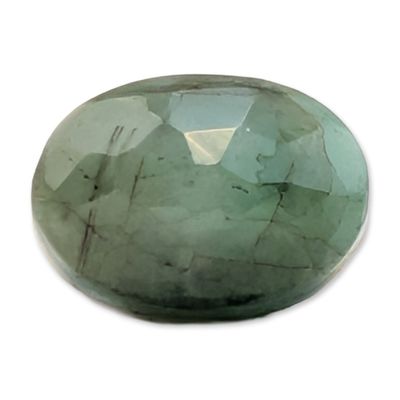 Loose Oval Faceted Green Emerald