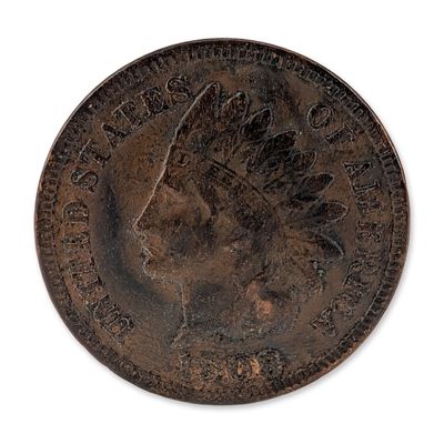 Sale Photo Thumbnail #428: 1908 US Indian Head One Cent Coin