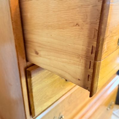 LOT 176: Wooden Tallboy Chest of Drawers