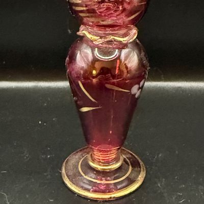 LOT 259: Collection of Hand Blown Glass Perfume Bottles