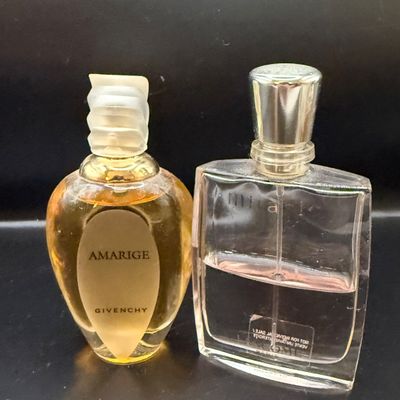 LOT 258: Collection of Designer Perfume and Perfume Bottles Including Givenchy, Guerlain and More