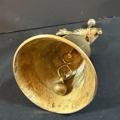 LOT 249: Elephant Collection Including a Planter, Figurines, Glass Trinket Box and a Giraffe Brass Bell