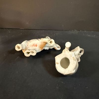 LOT 249: Elephant Collection Including a Planter, Figurines, Glass Trinket Box and a Giraffe Brass Bell