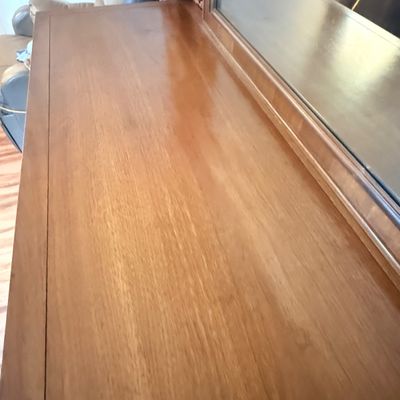 LOT 179: Wooden 9 Drawer Dresser with Mirror