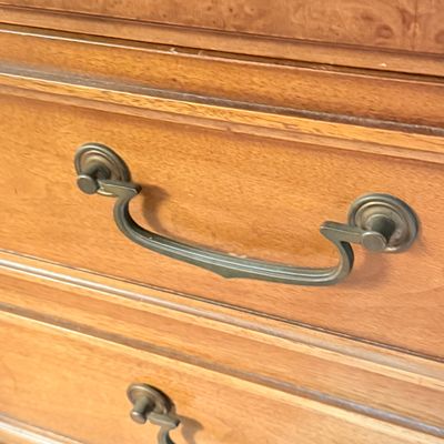 LOT 179: Wooden 9 Drawer Dresser with Mirror