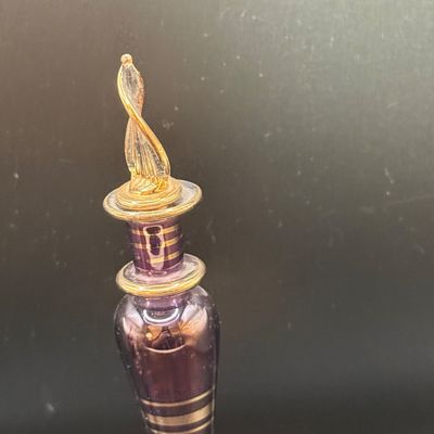 LOT 259: Collection of Hand Blown Glass Perfume Bottles