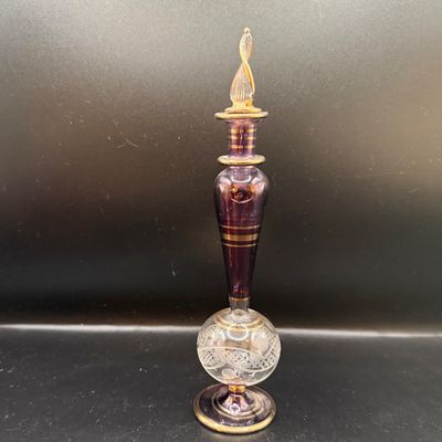 LOT 259: Collection of Hand Blown Glass Perfume Bottles