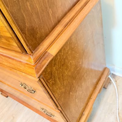 LOT 176: Wooden Tallboy Chest of Drawers