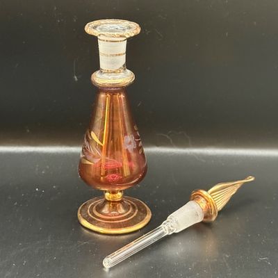 LOT 259: Collection of Hand Blown Glass Perfume Bottles