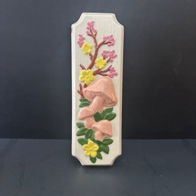 LOT 91: Vintage Lane & Co. Ceramic Lazy Susan, Super Chef Knife Set, MCM Teak Cheese Board