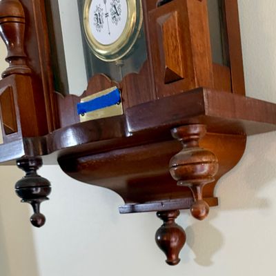 LOT 164: Vintage Wooden Lippinzaner Horse Mechanical Wall Clock