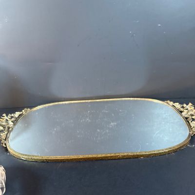 LOT 261: Mirrored Vanity Tray with Perfume Bottlers Perfume and More