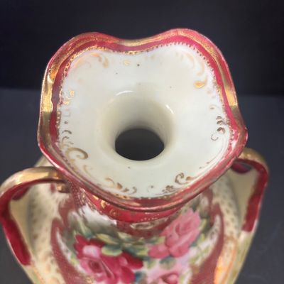 LOT 86: Vintage Lenox Oyster Plate along with Vintage Bavarian & Czechoslovakian Porcelain Plates, Hand-Painted Porcelain Dual...