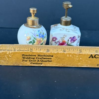 LOT 261: Mirrored Vanity Tray with Perfume Bottlers Perfume and More