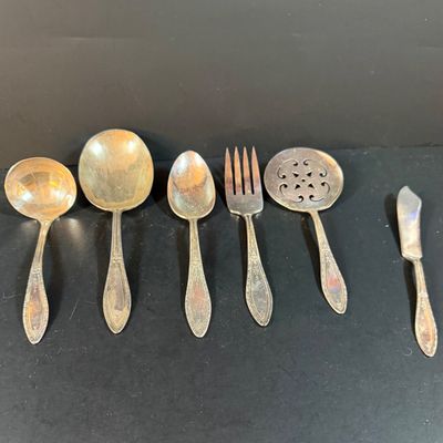 LOT 247: William Roger Silver Plated Flatware/Service Set in Wooden Box
