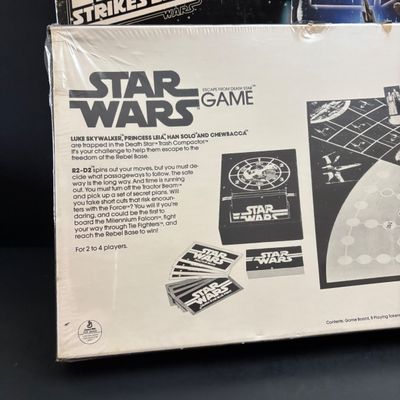 LOT 101: Vintage Unopened Kenner Star Wars Board Game, The Empire Strikes Back LP Soundtrack & Gwar Lust in Space Program Booklet