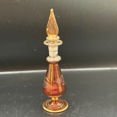 LOT 259: Collection of Hand Blown Glass Perfume Bottles