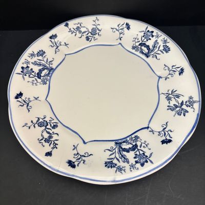 LOT 96: Blue & White Collection: Soup Tureen& Under Plate, Flower Frog, Electric Teapot, Home Accents Vase, Hexagonal Flower...