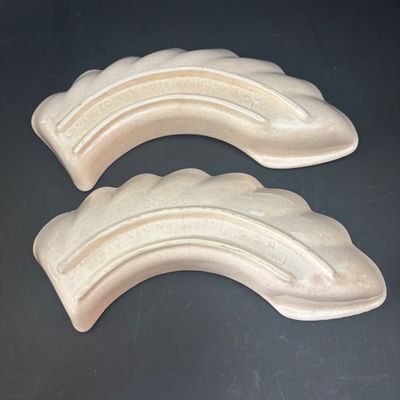 LOT 91: Vintage Lane & Co. Ceramic Lazy Susan, Super Chef Knife Set, MCM Teak Cheese Board