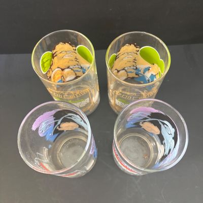 LOT 89: Vintage 1977 Star Wars Burger King Coca-Cola Glasses: Darth Vade & Han Solo w/Chewbacca