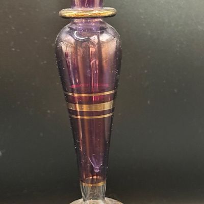 LOT 259: Collection of Hand Blown Glass Perfume Bottles