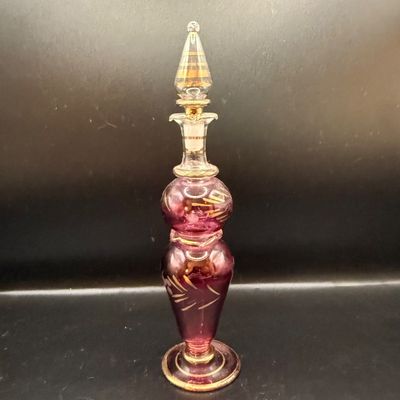 LOT 259: Collection of Hand Blown Glass Perfume Bottles