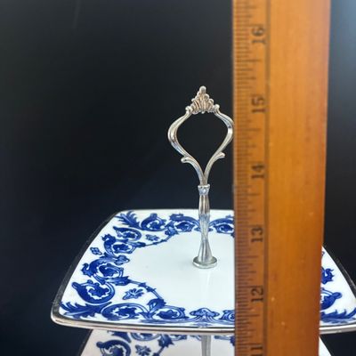 LOT 100: Vintage Bombay & Co. 3-Tier Pastry/Dessert Stand & Cheese/Serving Tray with Original Box