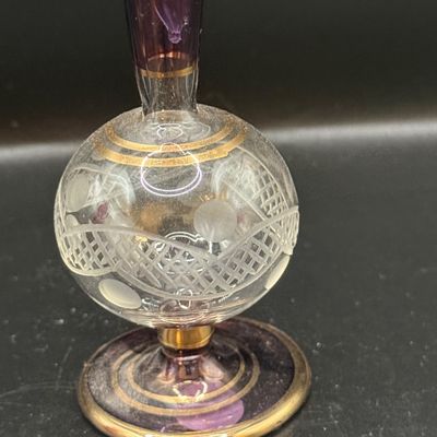 LOT 259: Collection of Hand Blown Glass Perfume Bottles