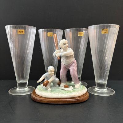 LOT 123: New/Old Stock Collection of Paul Sebastian Crystal & Porcelain Figurine & More
