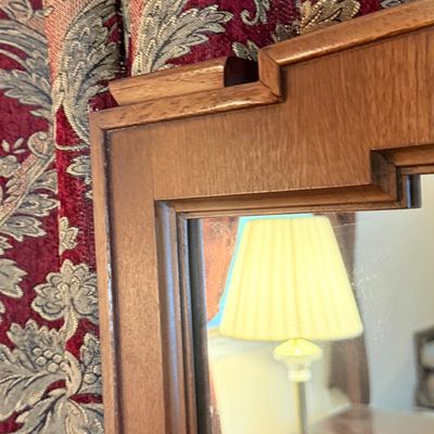 LOT 179: Wooden 9 Drawer Dresser with Mirror