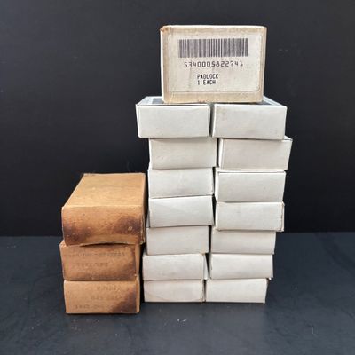 LOT 116: Solid Brass American Lock Co. Pad Locks - Stamped US - New/Old Stock