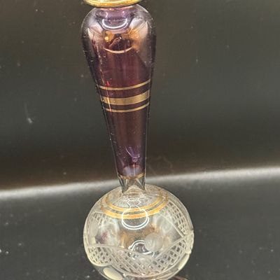 LOT 259: Collection of Hand Blown Glass Perfume Bottles