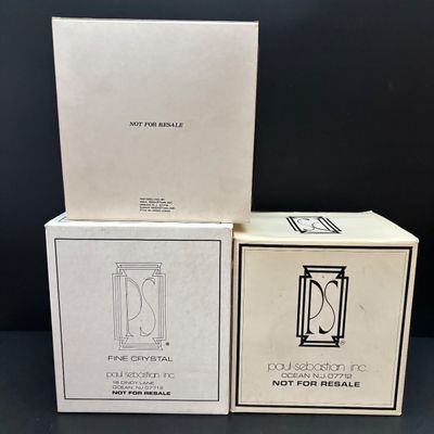 LOT 123: New/Old Stock Collection of Paul Sebastian Crystal & Porcelain Figurine & More