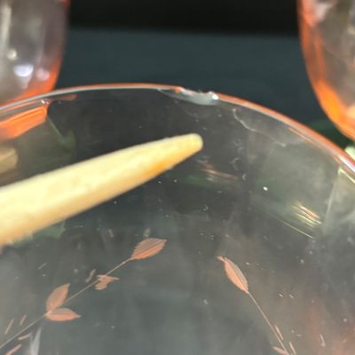 LOT 104: Vintage Pink "Watermelon" & Uranium Depression Glasses