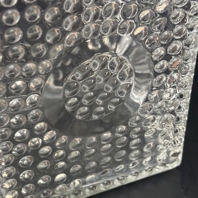 LOT 92: Vintage MCM Rotating Condiment Server, Gensico Knife Set, Crystal Hexagonal Salt/Pepper Shakers & a Pressed Glass Hobnail...