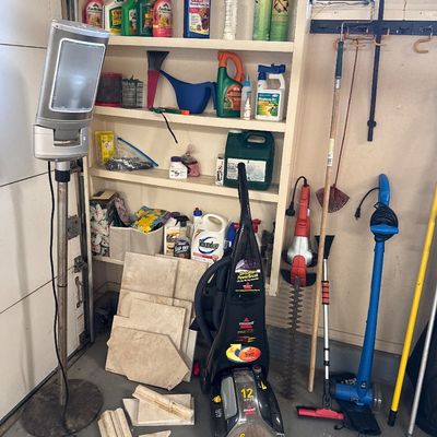 Sale Photo Thumbnail #53: - Freezer not included or shelf or holder on wall that is holding tools. (Nothing screwed in)

NO CHERRY PICKING or taking ONLY the items you want and leaving the rest or you will be banned! Please arrive with enough time to load. Bring boxes/any tools to
