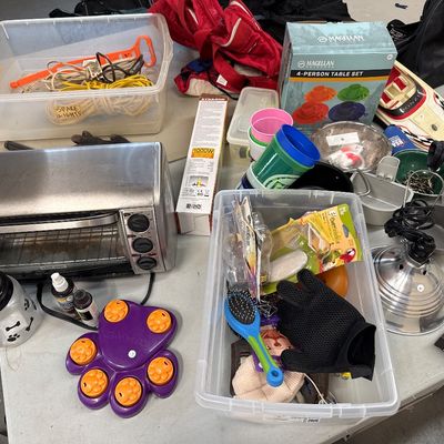 Sale Photo Thumbnail #74: - Tables are not included 

NO CHERRY PICKING or taking ONLY the items you want and leaving the rest or you will be banned! Please arrive with enough time to load. Bring boxes/any tools to assemble /dolly/people to help load/etc.
- Questions? Call Candice