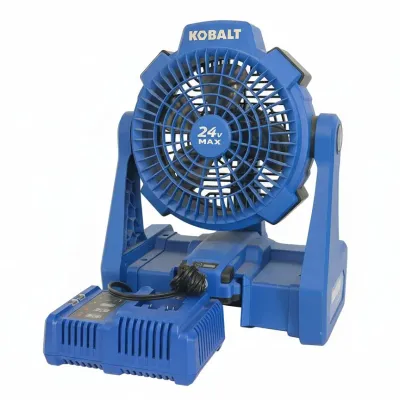 Sale Photo Thumbnail #130: Kobalt volt max cordless jobsite fan with charger
