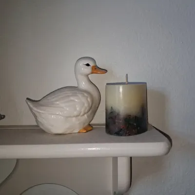 Sale Photo Thumbnail #29: Vintage ceramic duck figurine