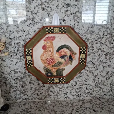 Sale Photo Thumbnail #46: Bella casa by ganz ceramic rooster wall plaque